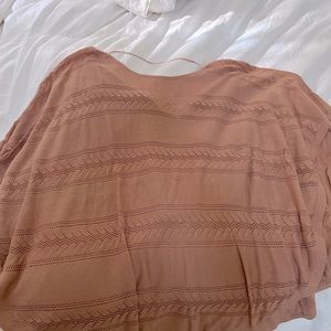 Pretty pink peach poncho